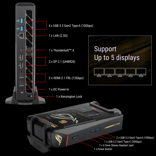 【ASUS 華碩】U9-290HX RTX5090迷你電競電腦(ROG NUC Edition 20周年版/64G/2TB/RNUC16JNK9X8ADA9/W11)