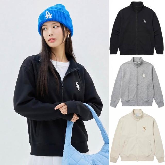 【MLB】男女同款 連帽外套 立領外套 紅襪/白襪/洋基隊(3FTRB0431/3ATRB0134-多款任選)