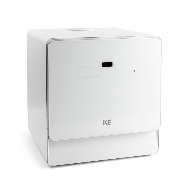 【嘉儀】KE嘉儀 桌上型洗烘碗機 KDW-236W(6人份免安裝洗烘碗機、熱風烘乾、奶瓶清洗、最高溫80度C、UV殺菌)