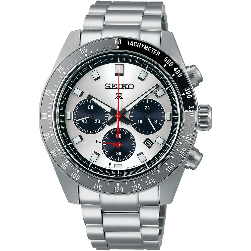 【SEIKO 精工】PROSPEX SPEEDTIMER 熊貓錶太陽能三眼計時手錶 618年中慶 推薦(SSC911P1/V192-0AH0N)