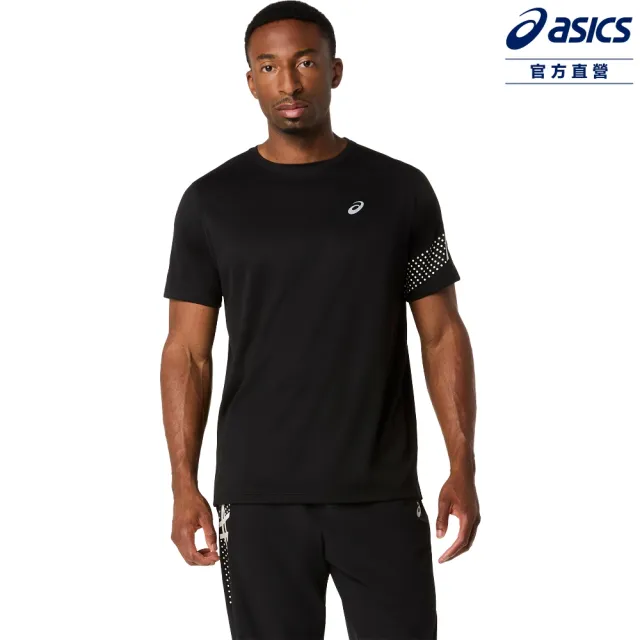 【asics 亞瑟士】ICON 短袖上衣 男款 海外版 跑步上衣(2011D458-001)