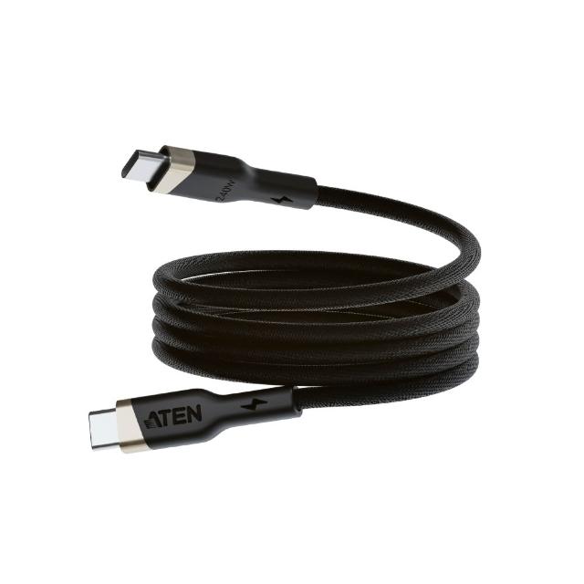 【ATEN】1公尺 240W USB-C to USB-C 磁吸充電線 (2L-3101P240M)