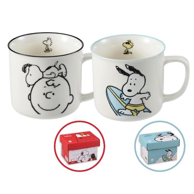 【CorelleBrands 康寧餐具】CORNINGWARE SNOOPY馬克杯600ml-兩入組(交換禮物)