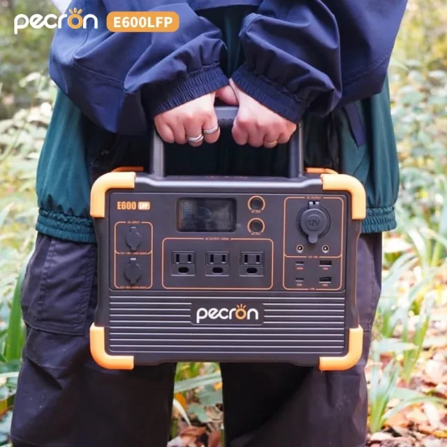 【Pecron】E600LFP輕巧大功率1200W/614Wh便攜式戶外行動電源(儲能小鋼炮 磷酸鐵鋰電源)
