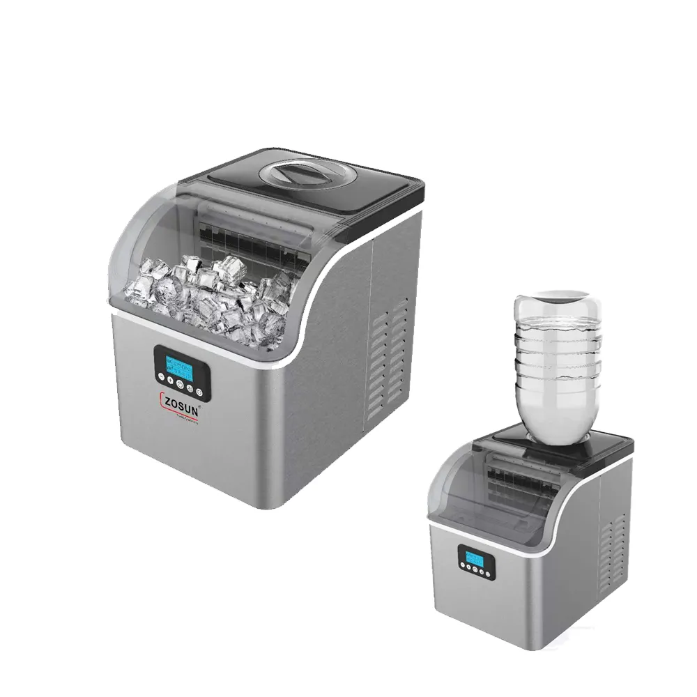 HIZOSUN 旗艦全自動不鏽鋼製冰機(24顆方塊冰定時啟動 自動清潔IM-2510HB)