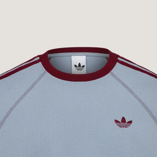 【adidas 愛迪達】Ss Tee U 男女 T恤 運動上衣 休閒短袖 灰藍 亞版(KT7787)