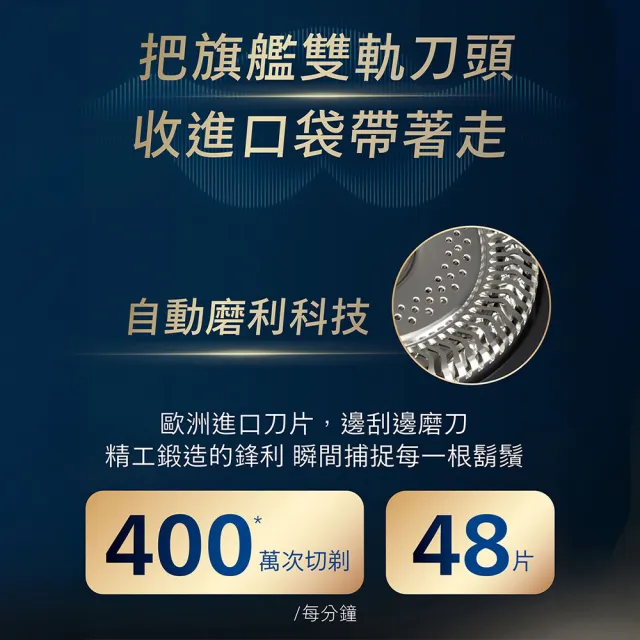 【Philips 飛利浦】momo獨家 S902/06旗艦攜帶式電鬍刀 (周杰倫同款/全機水洗/官方直營)