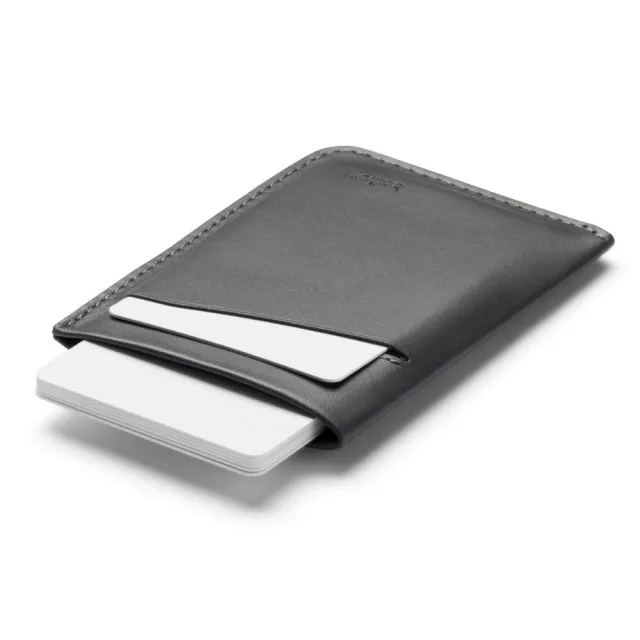 【Bellroy】官方直營 Card Sleeve 真皮票卡鈔票皮夾(炭灰藍)