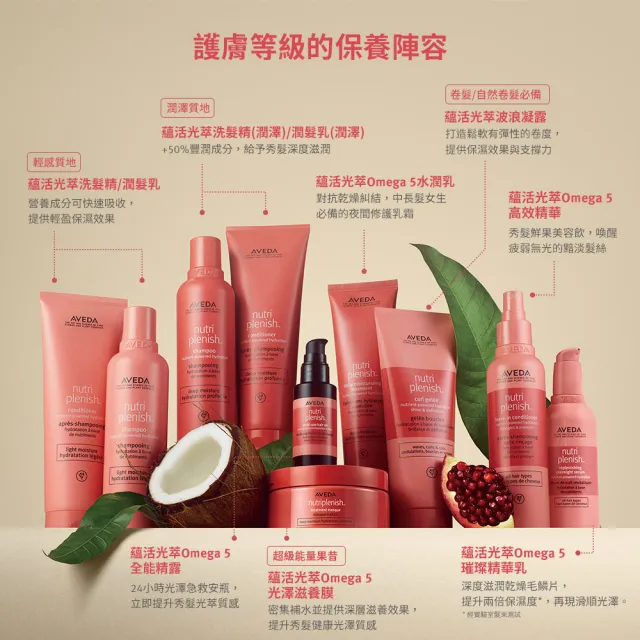 【AVEDA】蘊活光萃潤髮乳1000ml(輕感護髮 光澤保濕)_附贈 壓頭
