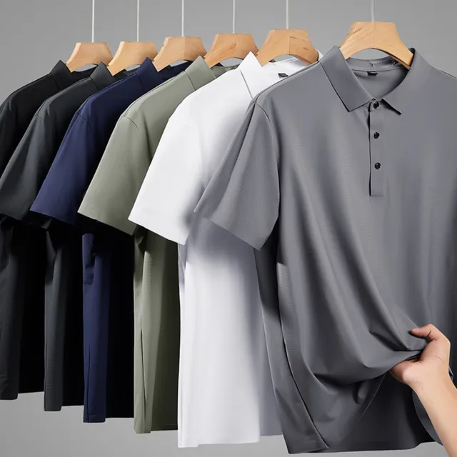 【巴黎精品】現貨限搶 POLO衫短袖上衣(無痕休閒速乾涼爽男裝6色a1eo12 2G)