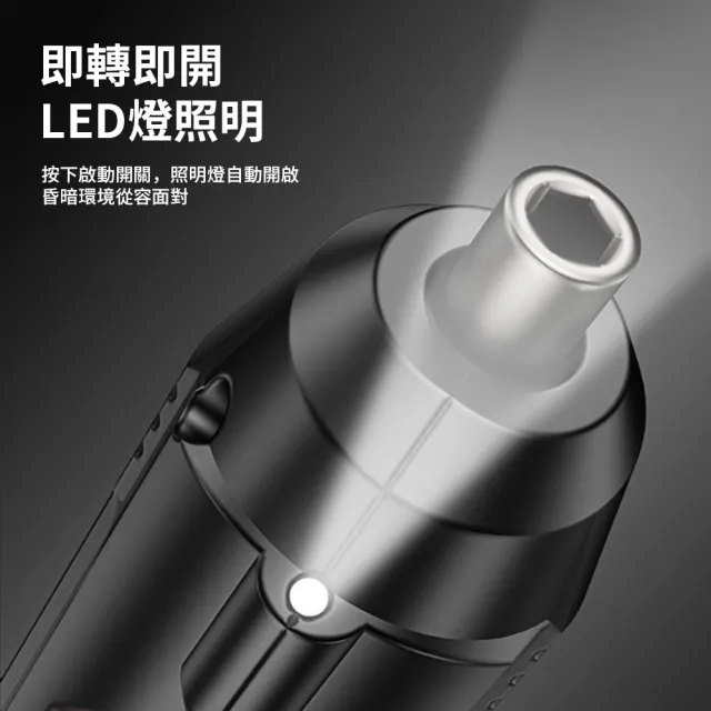 【ZIPJOY】多功能電動螺絲起子 電動螺絲刀 家用小型衝擊電鑽 居家DIY修繕工具（附批頭套裝）