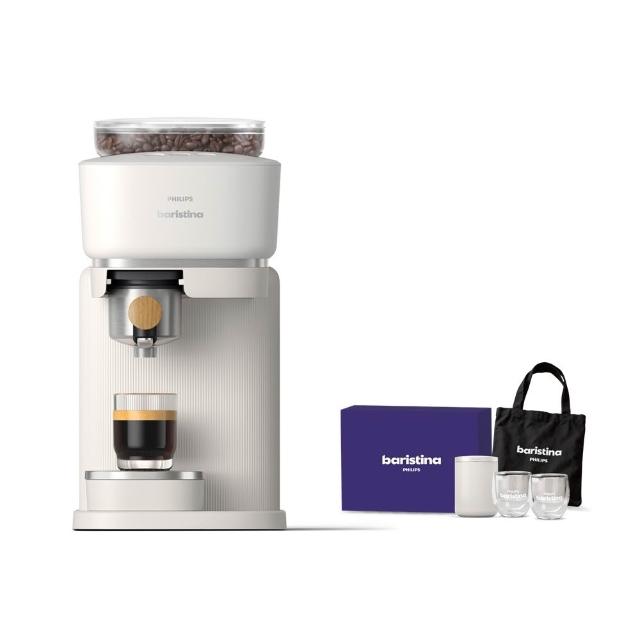 【Philips 飛利浦】熱銷破千萬！Baristina 一滑即萃．義式咖啡機（BAR302/20）
