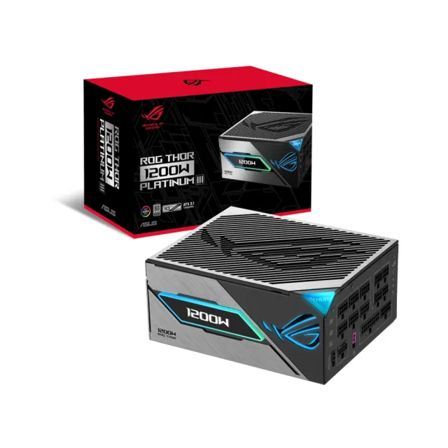 【ASUS 華碩】ROG THOR III 1200W 白金牌 ATX3.1 電源供應器 (含ROG電源線)(ROG-THOR-1200P3-GAMING-E)