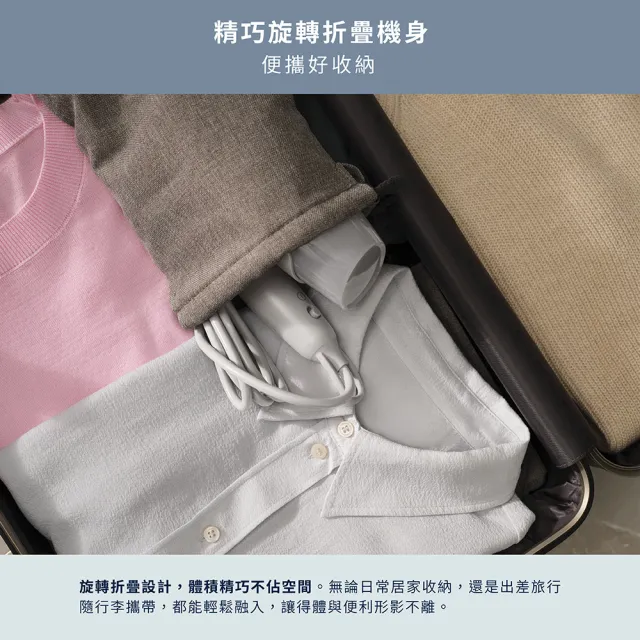 【Electrolux 伊萊克斯】500系列摺疊手持式蒸氣掛燙機(E5HS1-710W/G) 兩色