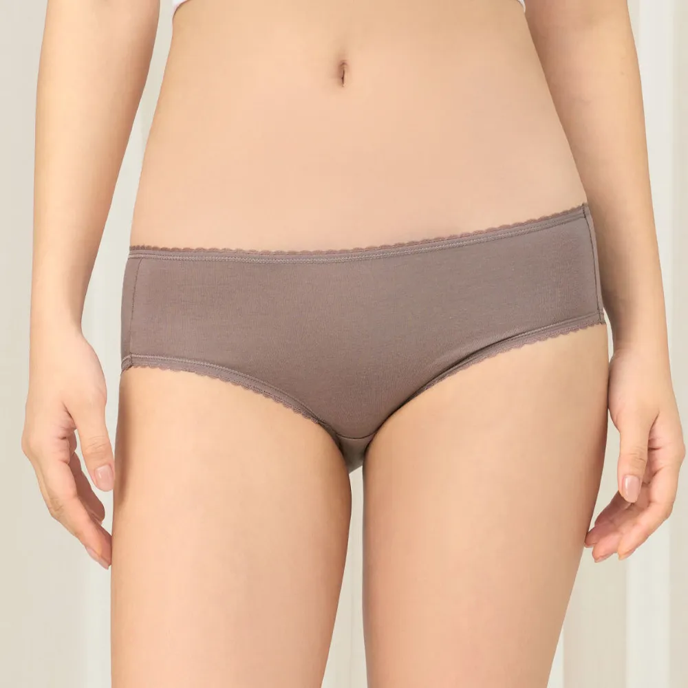 【Triumph 黛安芬】智能恆溫系列 中腰平口內褲 M-EL(深鴿灰)