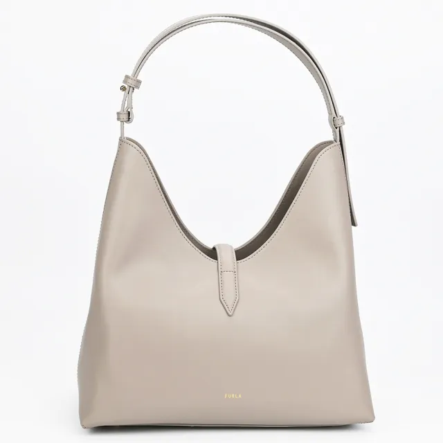 【FURLA 芙拉】GOCCIA M 肩背流浪包(M號/麻灰色)