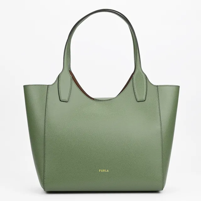 【FURLA 芙拉】LEA系列肩背托特包(S號/酪梨綠)