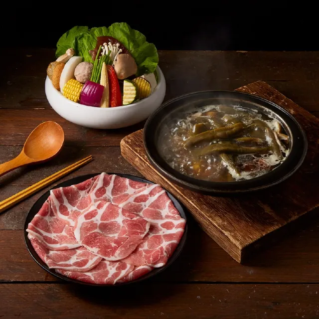 【萬客什鍋】老祖宗剝庇你套餐｜剝皮辣椒鍋+主食3選1+副餐★贈小年糕(飲料/霜淇淋/冰淇淋無限供應)