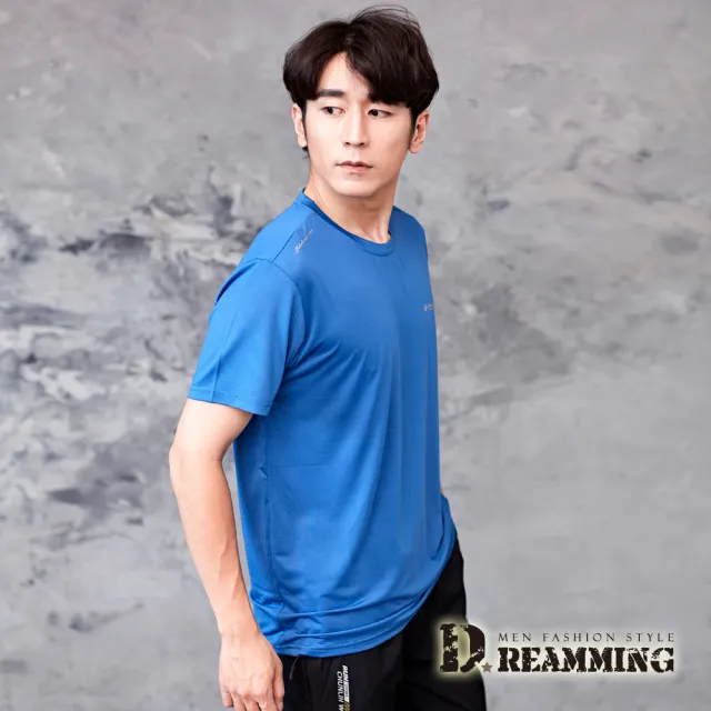 【Dreamming】現貨-冰絲瞬涼吸濕速乾彈力圓領短T 涼感衣(共六色)