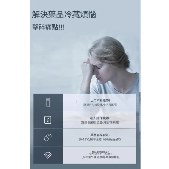 【RTAKO】便攜式胰島素冷藏杯 藥品冷藏盒 保冷杯 冷藏艙(數顯控溫 可上飛機 半導體制冷 外出旅行適用)