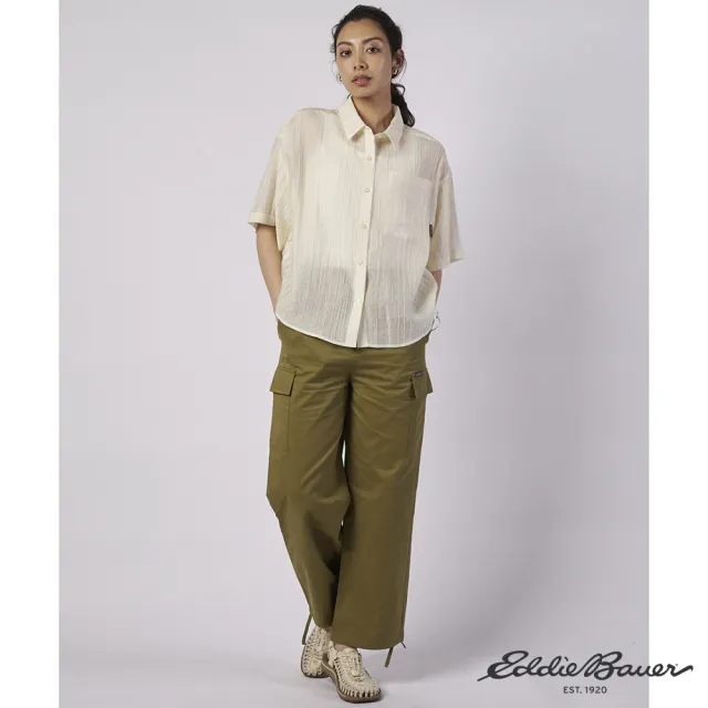 【Eddie Bauer】JAPAN EDITION 女性輕量透膚上衣 米色 E-5WSA-1819