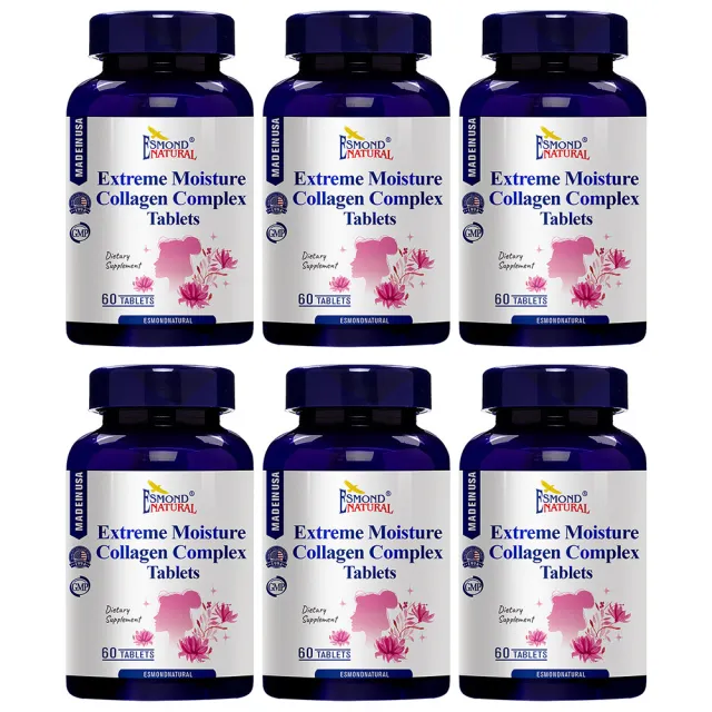【Esmond Natural 愛司盟】極潤皙複方膠原蛋白錠6瓶 (60錠/瓶)