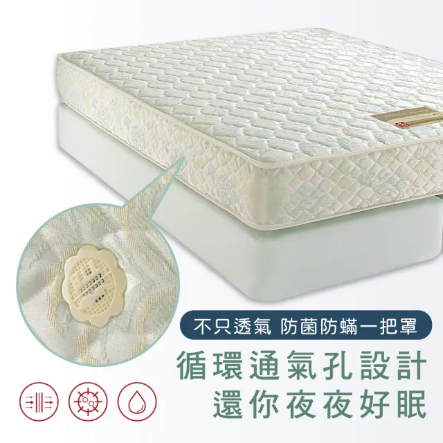 【德泰】歐蒂斯系列 連結式硬式900 彈簧床墊-雙大6尺