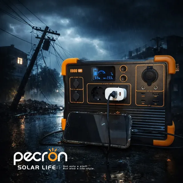【Pecron】性能小鋼炮行動電站+收納袋 1200W/614Wh E600LFP 行動電源 車宿露營儲能 磷酸鐵鋰 防災備電