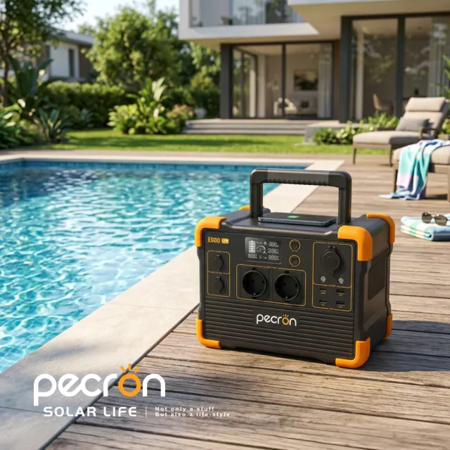 【Pecron】性能小鋼炮行動電站 1200W/614Wh E600LFP 行動電源 車宿露營儲能 大功率磷酸鐵鋰 防災備電