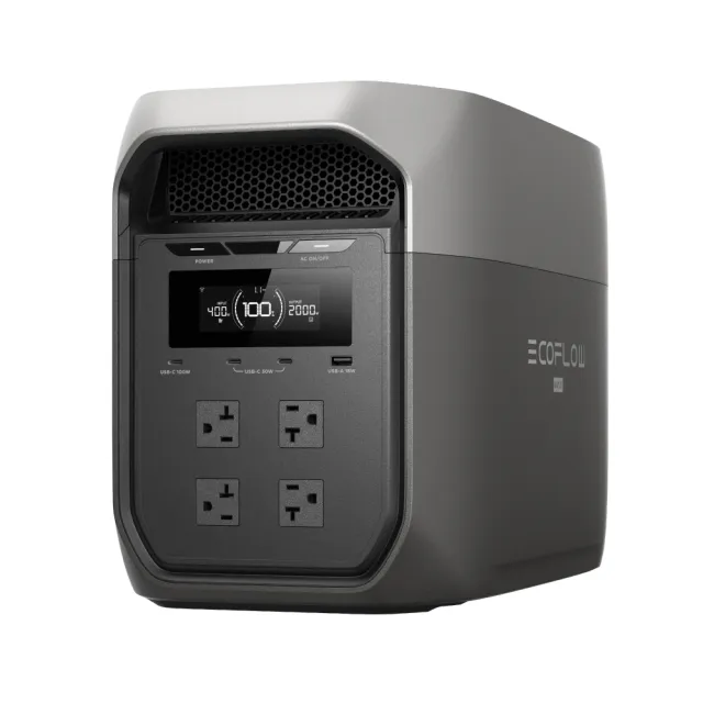 【ECOFLOW】DELTA 3 MAX 2400W戶外儲電設備 加贈收納包 (儲能電源 防颱必備 停電神器)