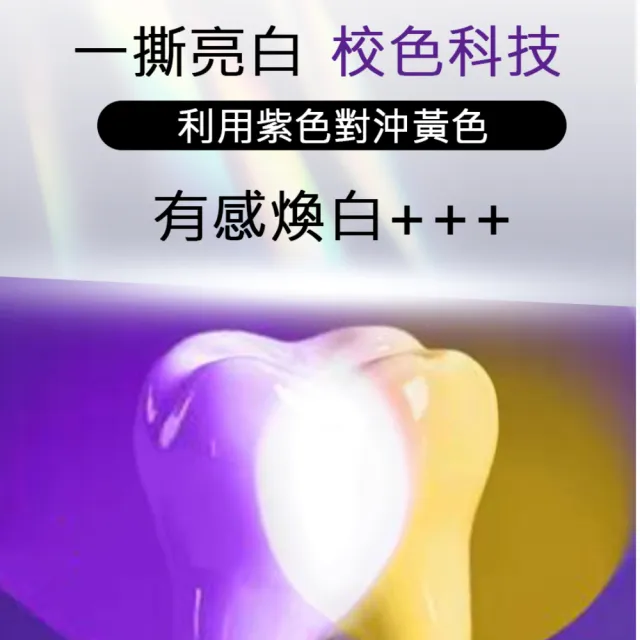 【FastWhite 齒速白】紫 牙齒亮白貼片28天份超值組(紫牙貼一撕亮白不含藥用牙齒美白成分)