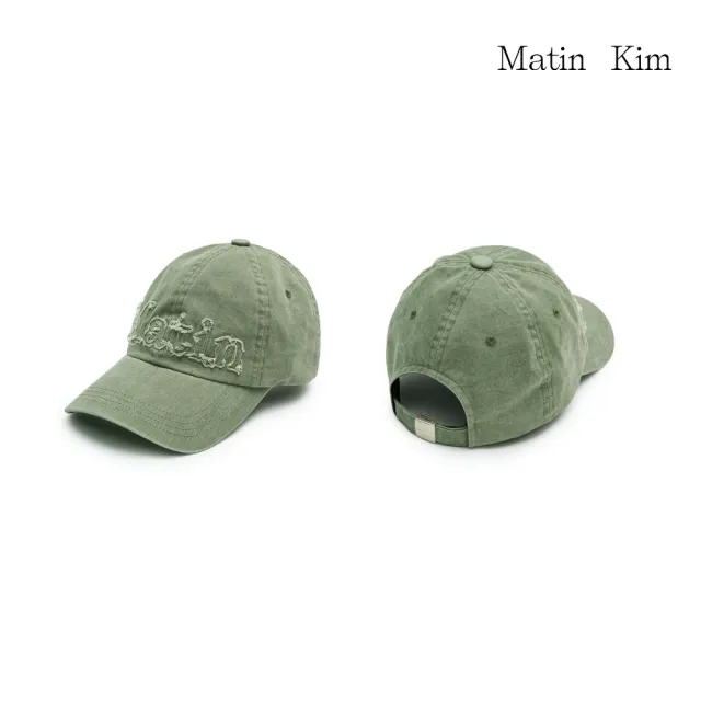 【MATIN KIM】官方旗艦 粗裁LOGO布貼棒球帽(多款任選)