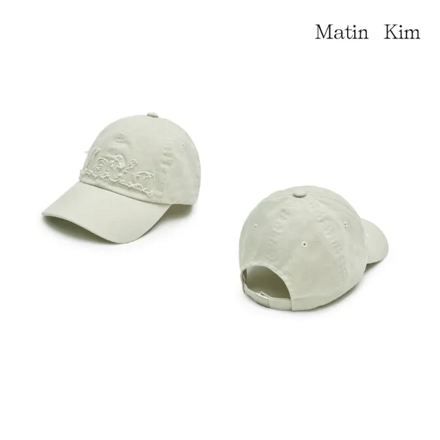 【MATIN KIM】官方旗艦 粗裁LOGO布貼棒球帽(多款任選)
