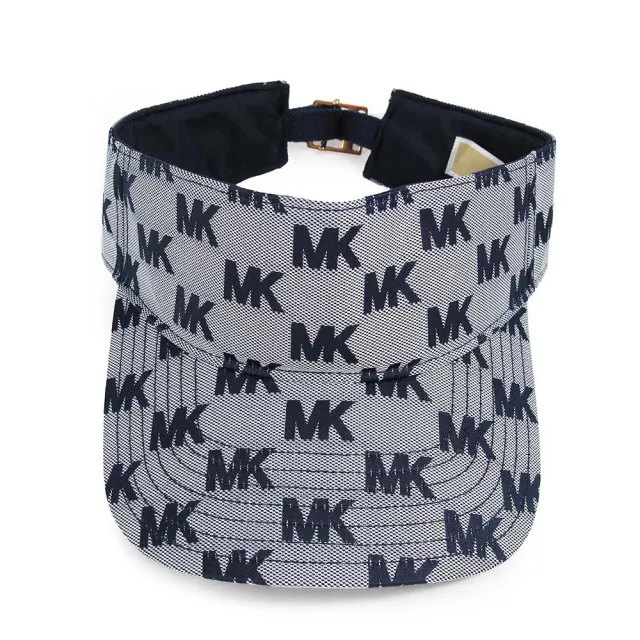 【Michael Kors】滿版LOGO遮陽帽(深藍色)