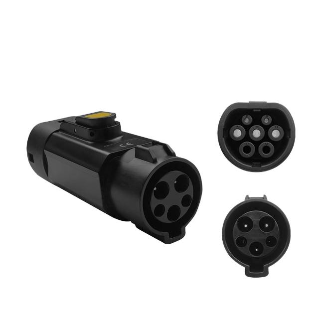 【EVOLUX 綠行家】電動車慢充轉接頭 J1772 / Type2 美規轉歐規(歐規轉美規) AC轉接頭 旅充 充電樁