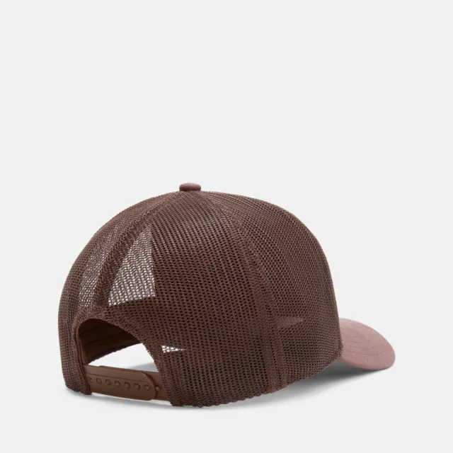 【Timberland】男款咖啡色網布拼接卡車帽(A67Q2AJD)