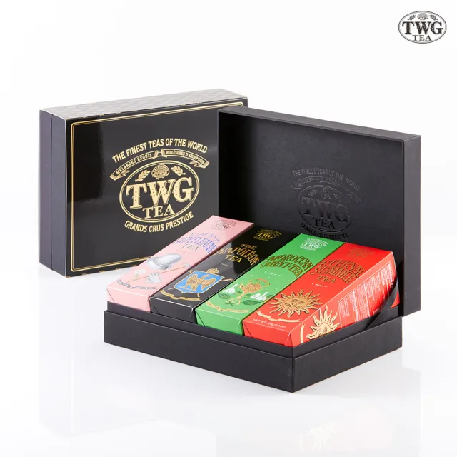 【TWG Tea】時尚茶罐精選紳士茶韻四入禮盒組（四罐/組 多款組合任選)