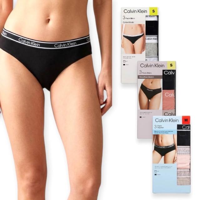 【CALVIN KLEIN】3件組 CK 經典字母LOGO 女款內褲 三角褲(CK女生內褲)