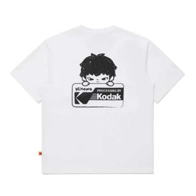 【KODAK Apparel】柯達 男女同款 短袖T恤 涼感 KODAK X Hirono 口袋印花 共2色 / KB602036BLK KB602036WHT