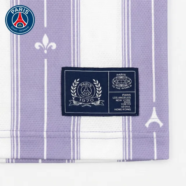【FANATICS】PSG JERSEY INSPIRED STRIPE S/S TEE PURPLE  巴黎聖日耳曼 紫 足球衣 球衣 短袖上衣 T恤