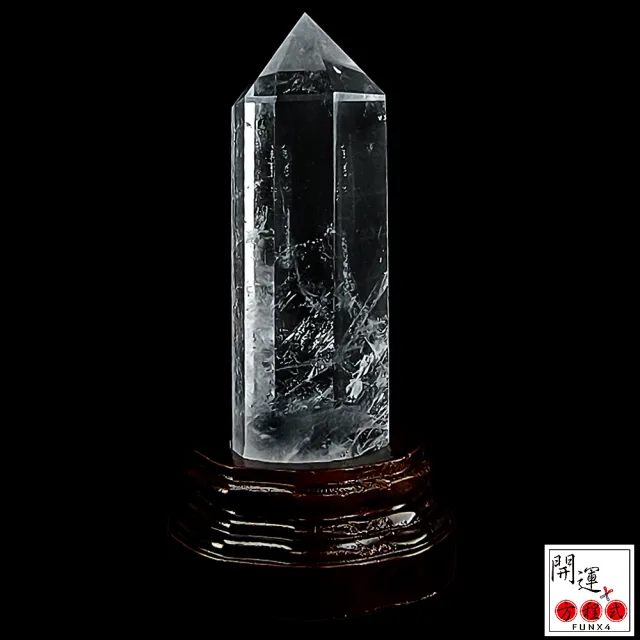 【開運方程式】天然巴西頂級白水晶柱W76一物一拍(白水晶柱的能量較尖銳集中快速)
