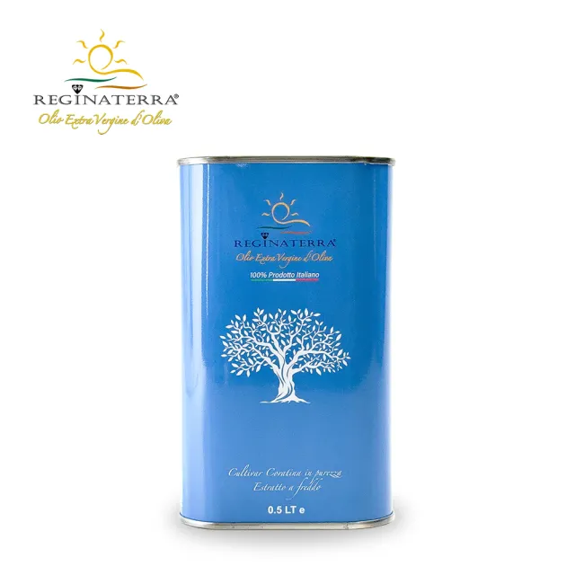 【REGINATERRA 王后之地】特級初榨橄欖油500ml (EVOO/義大利原裝進口/冷壓初榨/可生飲/烹飪料理)