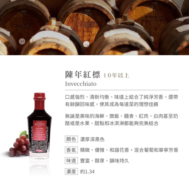 【Terra Del Tuono 雷霆之地】巴薩米克醋 10年陳年紅標250ml (義大利直送/IGP認證/葡萄醋/料理醋/雙11限定)