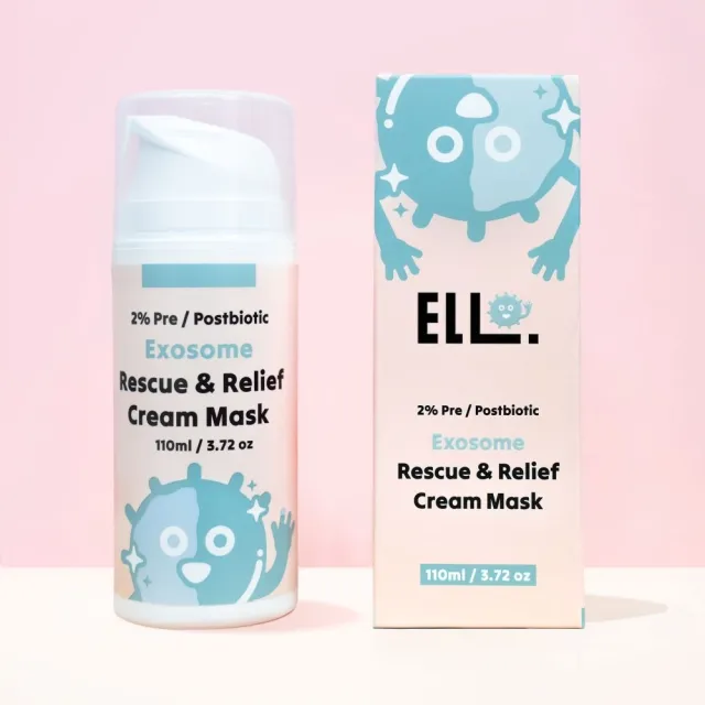 【ELLO】保濕去暇組_粉刺掰掰霜+積雪草胞外體高效修復舒緩面膜泥(益生菌 MIT品牌)