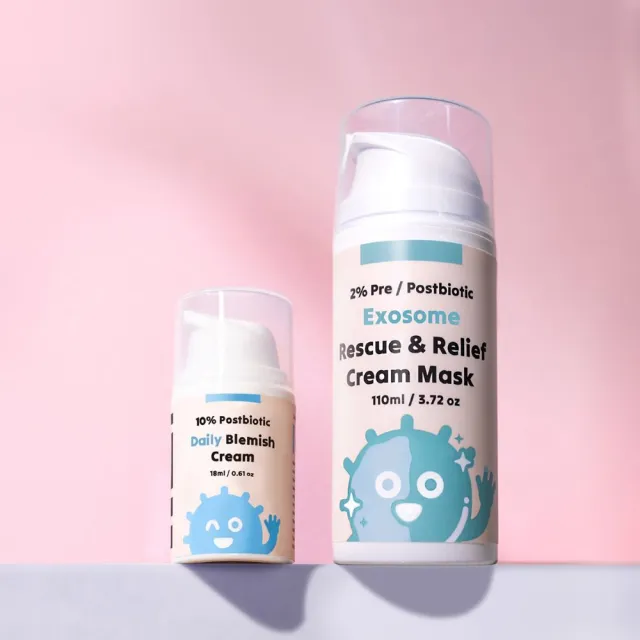 【ELLO】保濕去暇組_粉刺掰掰霜+積雪草胞外體高效修復舒緩面膜泥(益生菌 MIT品牌)