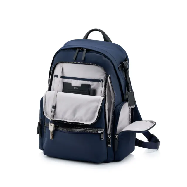 【TUMI】Voyageur Celina 15 吋筆電都會時尚後背包 - 墨/黑