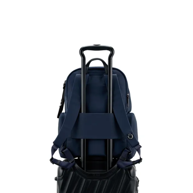 【TUMI】Voyageur Celina 15 吋筆電都會時尚後背包 - 墨/黑