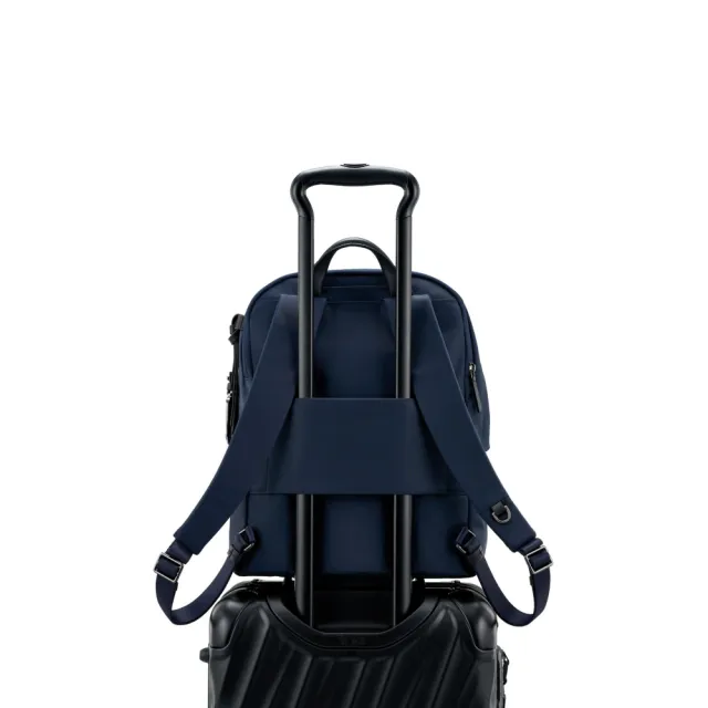 【TUMI】Voyageur Halsey 14 吋筆電都會休閒後背包 - 墨/黑