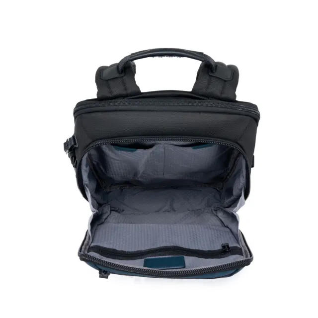 【TUMI】Alpha Bravo Dynamic 彈道尼龍商務休閒後背包 - 灰藍