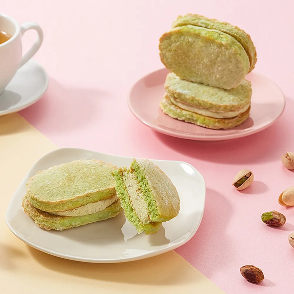 【CHAOBY 超比食品】開心果達克瓦茲6入禮盒(35g/入)